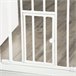 Barreira de Segurança para Cães Aço e plástico PawHut Branco