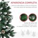 Árvore de Natal Artificial PVC HOMCOM, casa - natal Verde