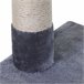 Arranhador para Gatos Aglomerado de Madeira, Pelúcia e Sisal Cinza