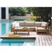 Beliani Conjunto lounge TIMOR Cinza Escuro