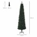 Árvore de Natal Artificial PVC, Metal HOMCOM, casa - natal Verde