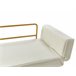 Beliani Sofá-cama Bouclé SAARELA Creme