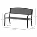 Banco de Exerior Aço Outsunny 127x60 Preto