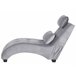 Beliani Chaise-longue Veludo SIMORRE Azul
