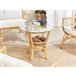 Beliani Conjunto lounge Rattan/vime SIBARI Bege