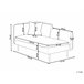 Beliani Chaise longue à esquerda Bouclé CHEVANNES Cinza Escuro