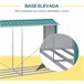 Abrigo para Lenha Aço Galvanizado Outsunny 240 Verde