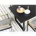 Beliani Mesa extensível VALCANETTO Preto