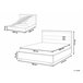 Beliani Cama com armazenamento Veludo ROUEN 168x214 Laranja