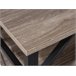 Beliani Mesa de TV CARLISLE 120 Cinza Escuro