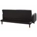Beliani Sofá de 3 lugares Linho sintético SENJA Preto