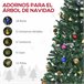Árvore de Natal Artificial PVC e Metal HOMCOM, casa - natal Verde