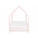 Beliani Cama com estrado Pinho APPY Rosa Talco