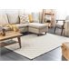 Beliani Pelos curtos ELLEK 160x230 Branco/ Bege