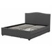 Beliani Cama com estrado Poliéster MONTPELLIER 167x213 Cinza Escuro