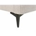 Beliani Cama com estrado Poliéster VALOGNES 192x220 Cinza Claro