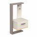 Pacote de cama juvenil com mesa de cabeceira em melamina Camillia Multicor