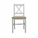 Conjunto de mesa com 4 cadeiras VERSALLES Natural/ Branco