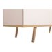 Cómoda dulpa com 3+3 gavetas NORDIC Branco/ Madeira