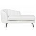 Beliani Chaise longue Bouclé ALLIER Bege