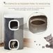 Barril Arranhador para Gatos Cinza