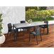 Sala de estar exterior em PVC Antracite