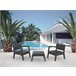 Conjunto de jardim em grafite MIAMI TETE Cinza