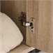 Aparador Melamina de Madeira, MDF e Metal HOMCOM Castanho