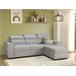 Chaise longue reversível com 3 lugares e cama GUSTO cinzento Cinza
