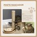 Arranhador para Gatos Aglomerado de Madeira e Juta PawHut Castanho