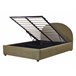Beliani Cama com armazenamento Bouclé VAUCLUSE 154x214 Bege