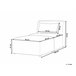 Beliani Chaise longue Bombazine LEMVIG Branco/ Bege