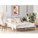 Beliani Cama com estrado Metal LYRA 162x209 Branco
