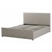 Beliani Cama com estrado Pele sintética ROCHEFORT 170x214 Cinza Escuro