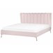 Beliani Cama Terciopelo MIRIBEL 207x218 Rosa
