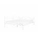 Beliani Cama com estrado Metal ANTLIA 168x209 Branco