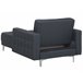 Beliani Chaise longue Poliéster ABERDEEN Castanho