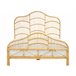Beliani Cama com estrado Rattan/vime DOMEYROT 147x207 Castanho