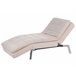 Beliani Chaise longue Terciopelo LOIRET Bege