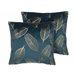 Beliani Almofada decorativa FREESIA 45x45 Azul/ Verde