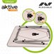 Mesa camping dobrável altura regulável Aktive Camping Branco