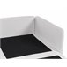 Beliani Sofá modular Poliéster EGERIS Cinza Claro