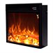 MPC CAMINETTO VULCANO Queimador eléctrico de 1500W, apenas com efeito de chama, Preto Preto