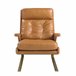 Poltrona de couro Camel Camel