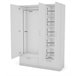 Roupeiro OSLO portas batentes e 2 gavetas 144x200cm branco Branco