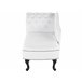 Beliani Chaise longue versão à esquerda Pele sintética NIMES Branco
