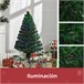 Árvore de Natal PVC e Metal HOMCOM, casa - natal Verde
