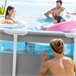 Quadro de prisma INTEX piscina desmontável Clearview Cinza