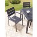 Beliani Cadeira de jardim VERNIO Preto
