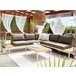 Beliani Conjunto lounge POSITANO Cinza Escuro